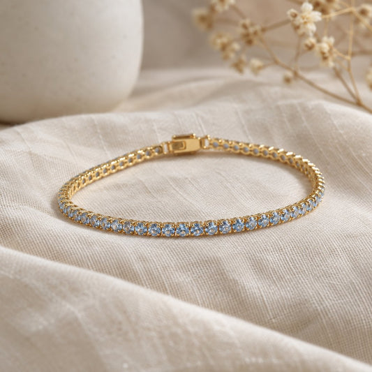 Nordlys Tennisarmbånd – Lyselle